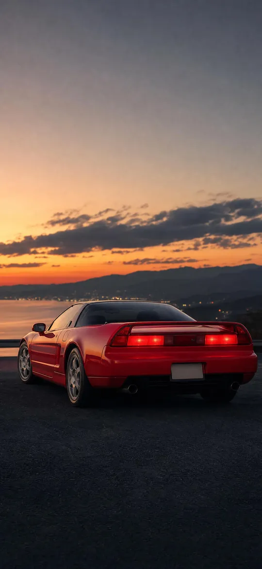 Honda NSX NA1 rear view, phone wallpaper