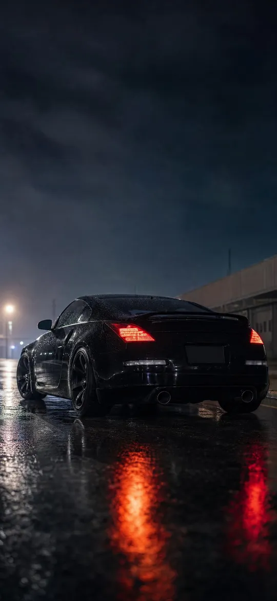 Nissan 350Z rear view, phone wallpaper